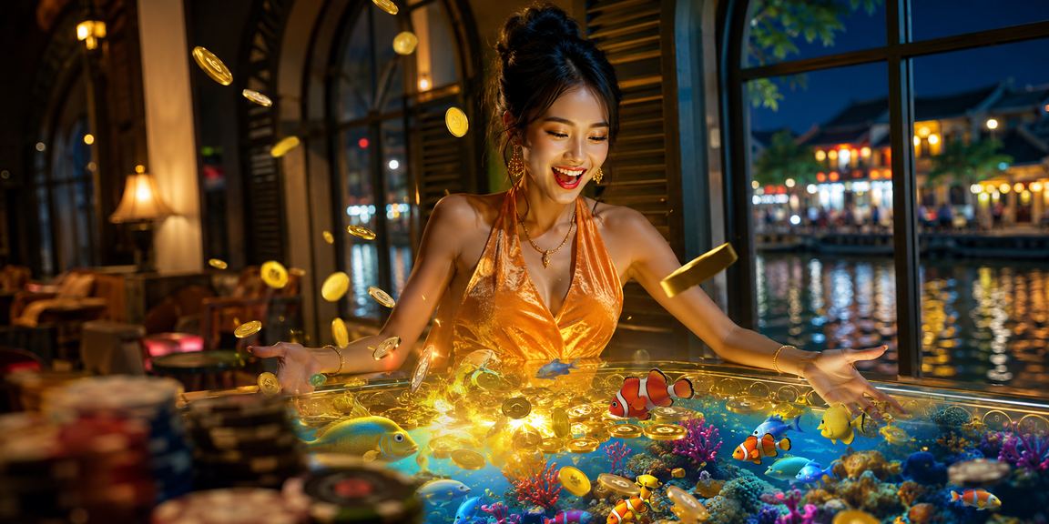 Người chơi tại Hội An thưởng thức cà phê và theo dõi jackpot trực tuyến trên tut4k